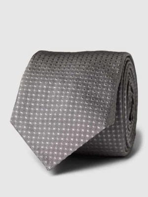 Krawat z jedwabiu z wzorem na całej powierzchni HUGO