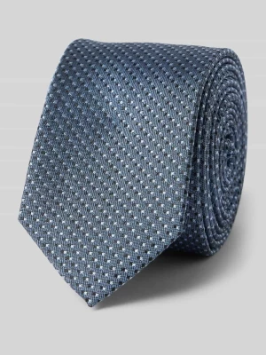 Krawat z jedwabiu ze wzorem na całej powierzchni (5 cm) OLYMP Level Five