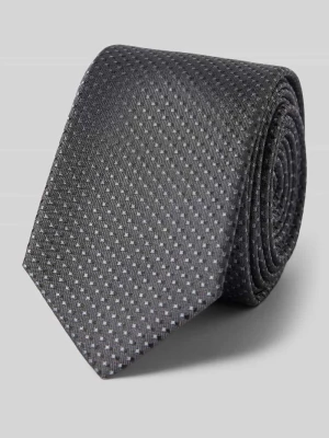 Krawat z jedwabiu ze wzorem na całej powierzchni (5 cm) OLYMP Level Five