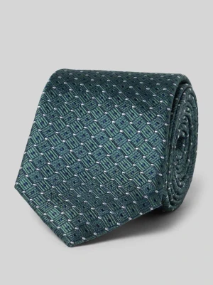 Krawat z jedwabiu ze wzorem na całej powierzchni (7,5 cm) Willen