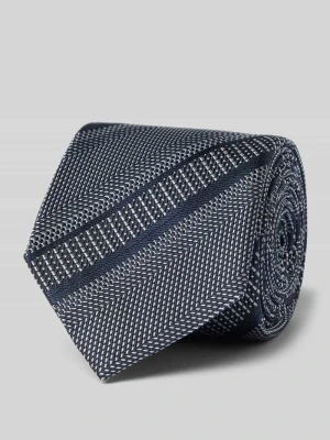 Krawat z jedwabiu ze wzorem na całej powierzchni (7,5 cm) Willen