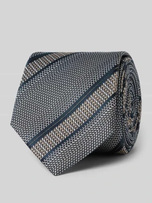 Krawat z jedwabiu ze wzorem na całej powierzchni (7,5 cm) Willen