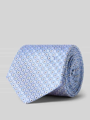 Krawat z jedwabiu ze wzorem na całej powierzchni (7 cm) Monti