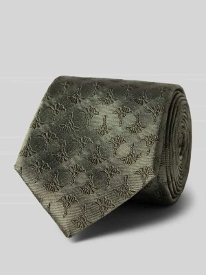 Krawat z jedwabiu ze wzorem na całej powierzchni (8 cm) JOOP! Collection