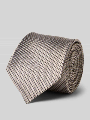 Krawat z jedwabiu ze wzorem na całej powierzchni (8 cm) JOOP! Collection