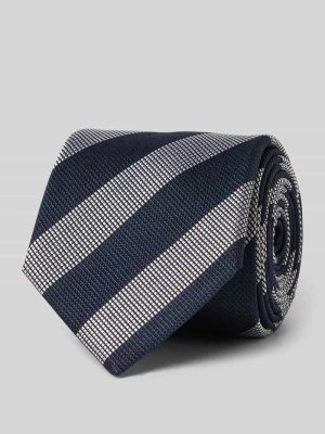 Krawat z jedwabiu ze wzorem na całej powierzchni (8 cm) Willen