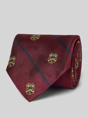 Krawat z jedwabiu ze wzorem na całej powierzchni Polo Ralph Lauren