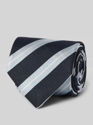 Krawat z mieszanka jedwabiu model 'H-Tie 7, 5 CM-262' Boss Błękitny