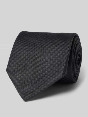 Krawat z mieszanka jedwabiu model 'H-Tie 7, 5 CM-262' Boss Czarny