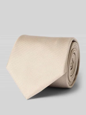 Krawat z mieszanka jedwabiu model 'H-Tie 7, 5 CM-262' Boss Piaskowy