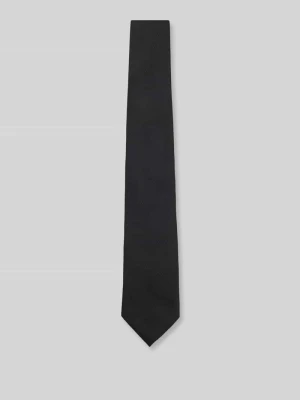 Krawat z mieszanka jedwabiu model 'H-Tie 8 CM-ONE' Boss Czarny
