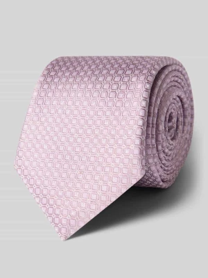 krawat z mieszanki jedwabiu Boss