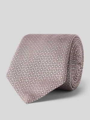 krawat z mieszanki jedwabiu Boss