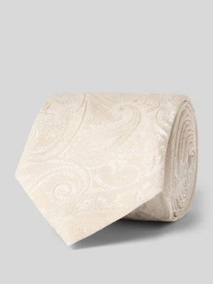 krawat z mieszanki jedwabiu Boss