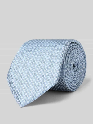 krawat z mieszanki jedwabiu Boss