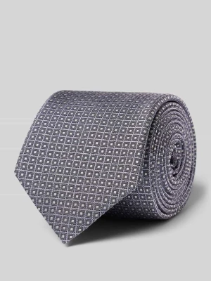 krawat z mieszanki jedwabiu Boss