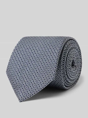 krawat z mieszanki jedwabiu Boss