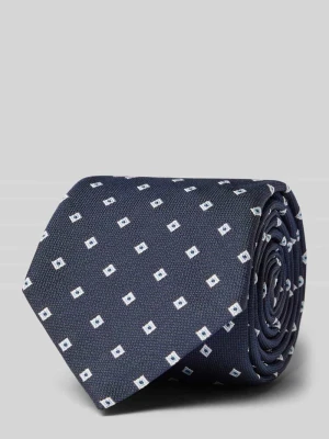krawat z mieszanki jedwabiu Boss