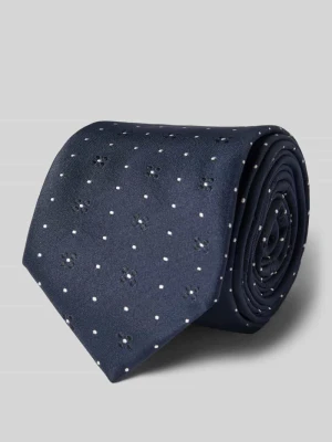 krawat z mieszanki jedwabiu Boss