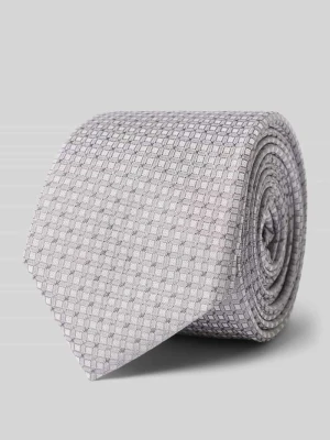 krawat z mieszanki jedwabiu Boss