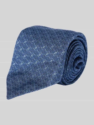Krawat z mieszanki jedwabiu i bawełny model ‘Ticino’ altea