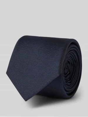 Krawat z mieszanki jedwabiu z żakardową tkaną fakturą HUGO