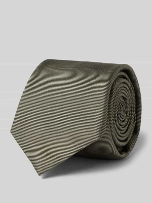Krawat z mieszanki jedwabiu z żakardową tkaną fakturą HUGO