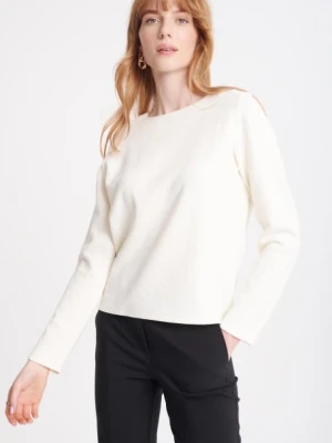 Kremowa bluza z długim rękawem Greenpoint