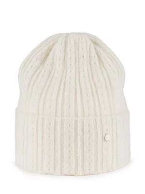 Kremowa czapka damska z alpaką Olsen