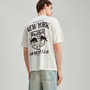 Kremowa koszulka z nadrukiem Major League Soccer House