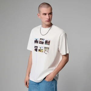 Kremowa koszulka z nadrukiem zdjęć House