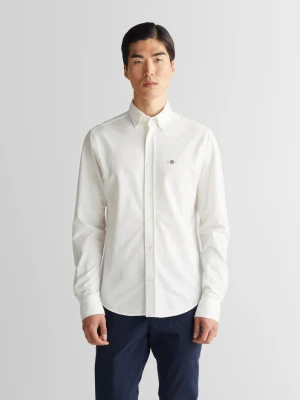 Kremowa męska koszula regular fit GANT