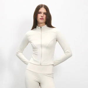 Kremowa rozpinana bluza ULTRAFLEX ze stójką House