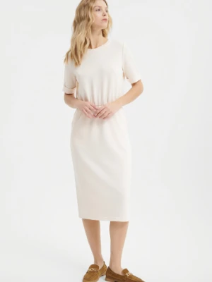 Kremowa sukienka w stylu casual Greenpoint