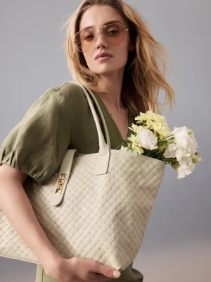 Kremowa torebka hobo ze skóry naturalnej TARANKO