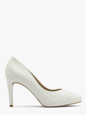 Kremowe czółenka na szpilce Ryłko