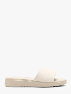 Kremowe klapki damskie Ryłko