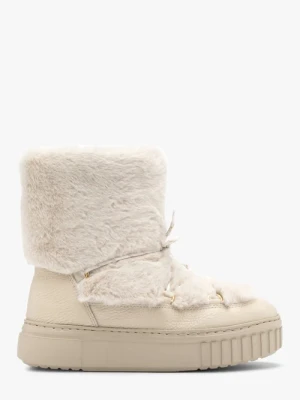Kremowe ocieplane śniegowce Ryłko