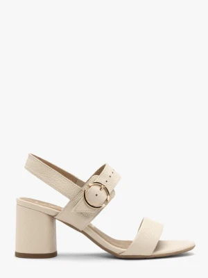 Kremowe sandały damskie Ryłko