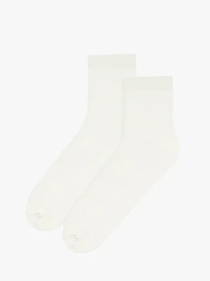 Kremowe skarpetki damskie za kostkę Ryłko