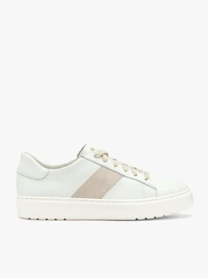 Kremowe skórzane półbuty Ryłko
