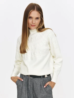 Kremowy golf z grubej dzianiny Top Secret