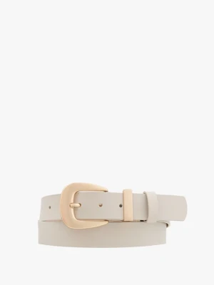 Kremowy pasek damski Ryłko