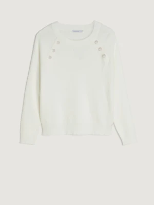 Kremowy sweter z miękkiej dzianiny Greenpoint