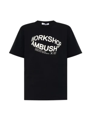 Kremowy T-shirt z nadrukiem Ambush