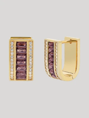 Kreole w kolorze złotym, ozdobione cyrkoniami Joop