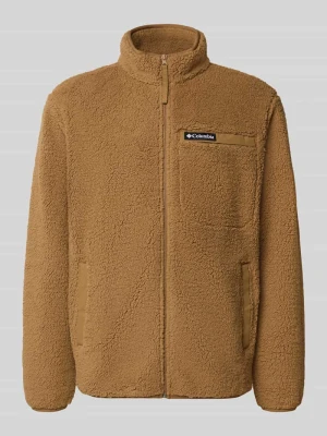 krój regular fit kurtka z polaru z naszywką z logo Columbia Camel