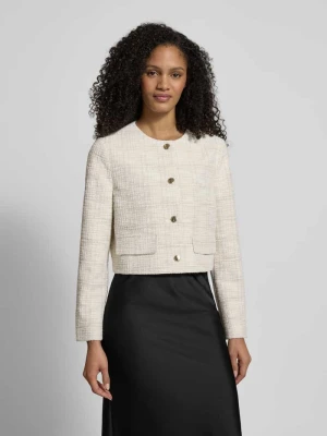 Krój boxy fit krótki blezer z domieszką bawełny s.Oliver BLACK LABEL