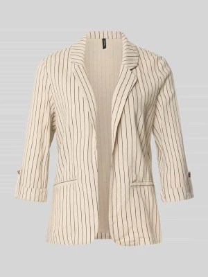 Krój loose fit krótki blezer z mieszanka wiskozy i lnu model 'JESMILO' Vero Moda