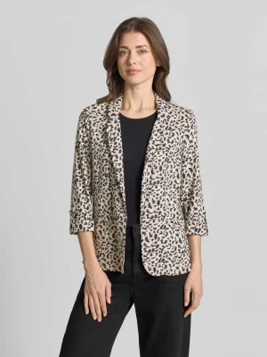 Krój loose fit krótki blezer z mieszanka wiskozy i lnu model 'JESMILO' Vero Moda